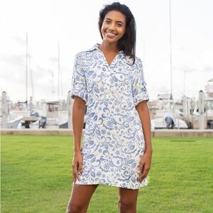 HIHO Sophia Dress Blue Bird Print size Xs